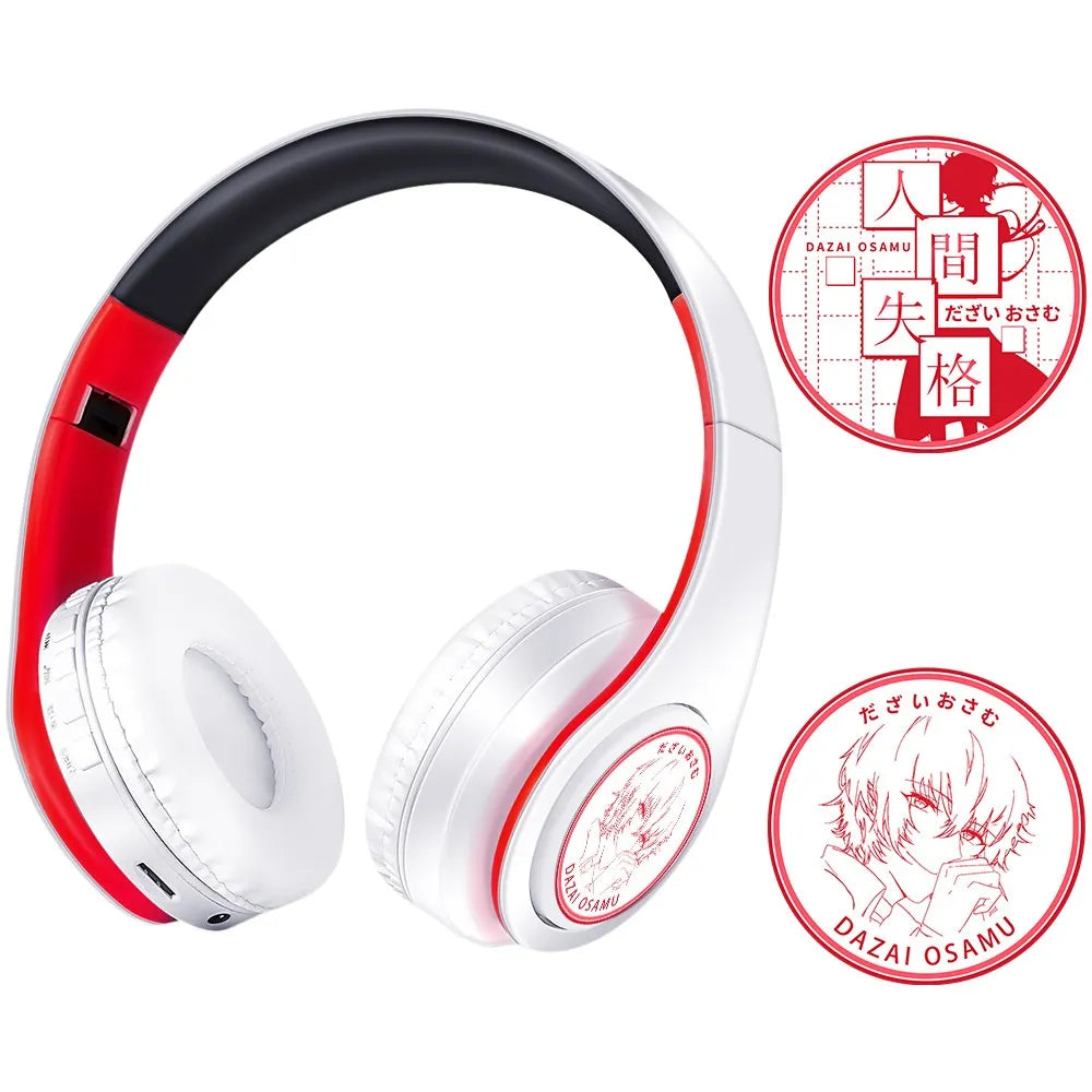 Wireless Silent Disco Headphone Anime Arknights Exusiai Stereo Bluetooth Headphone for Playing Games Sport Earphone with Mic