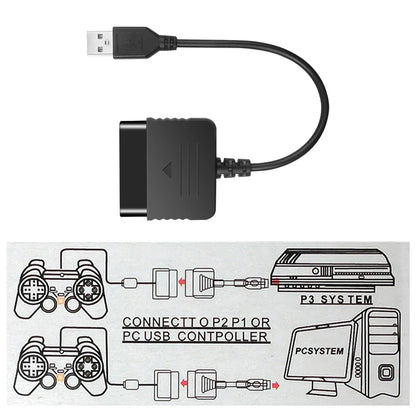 USB Adapter for Sony PS2 to PS3 PC Video Converter for Gaming Controller Joypad Gamepad PC Video Game Accessories