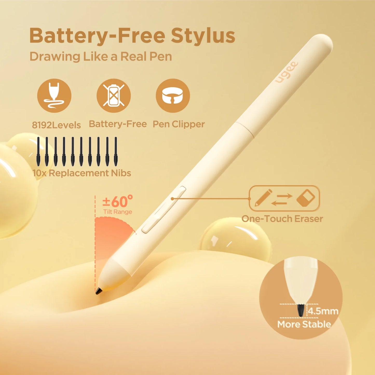 S640 Graphics Drawing Tablet 6.3"X 4" Pen Tablet for Linux, Mac, Windows PC and Android OSU