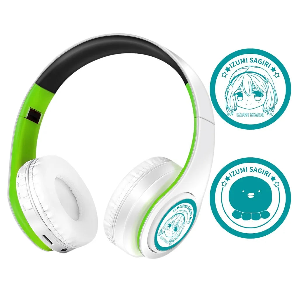 Wireless Silent Disco Headphone Anime Arknights Exusiai Stereo Bluetooth Headphone for Playing Games Sport Earphone with Mic