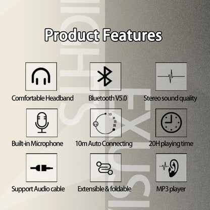 Wireless Silent Disco Headphone Anime Arknights Exusiai Stereo Bluetooth Headphone for Playing Games Sport Earphone with Mic