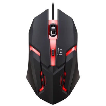 20251 PC ITLY M01 Sports LED Luminous Backlit USB Wired Gaming Mouse for Desktop PC Laptop Office Computer Gaming Mouse