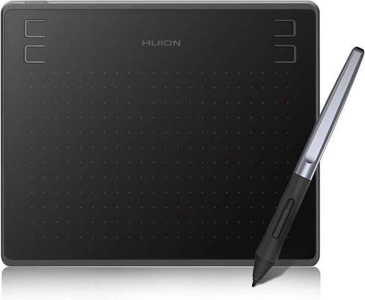 HS64 Graphics Drawing Tablet Android Support Pen Tablet, 6X4 Inch Digital Graphics Tablet with Battery-Free Stylus 8192 Pressure Sensitivity 4 Press Keys for Beginner, Extra 10 Pen Nibs Included