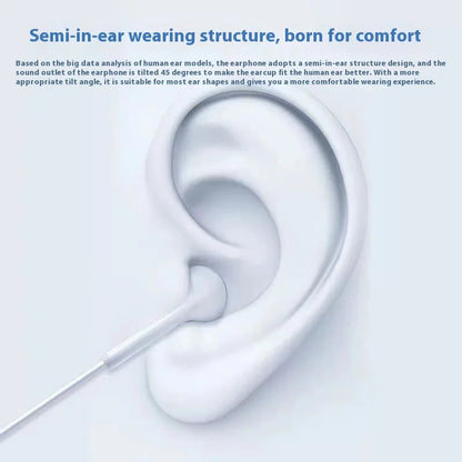 Pc Earbuds with Microphone In-Ear Usb C Headphone for Pc 3.5Mm Swimming Earbuds with Stereo Audio Applicable round Cable