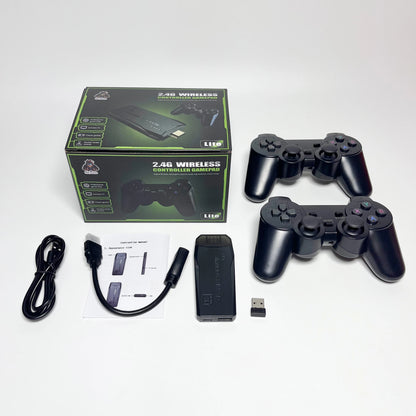 M8 Video Game Stick Video Game Stick Console Lite 4K Video Game M8 Console 64GB Double Wireless Controller Games Kid Xmas Gift
