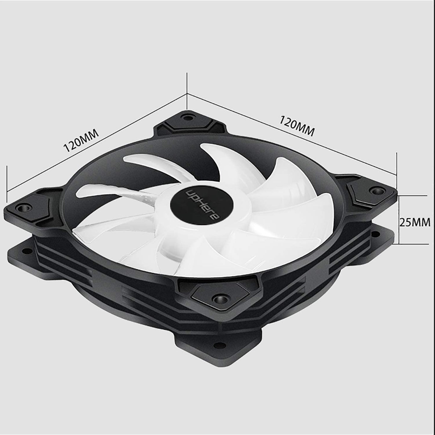 120Mm 3-Pin High Airflow Long Life Case Fan for PC Cases, CPU Coolers, and Radiators 3-Pack,Sr12-Bw3-3-Us