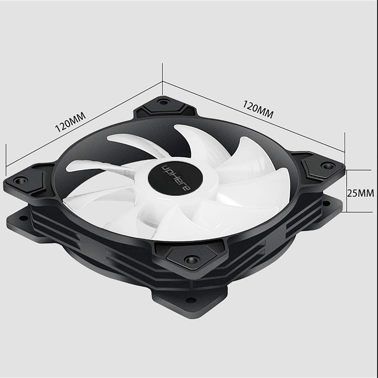 120Mm 3-Pin High Airflow Long Life Case Fan for PC Cases, CPU Coolers, and Radiators 3-Pack,Sr12-Bw3-3-Us