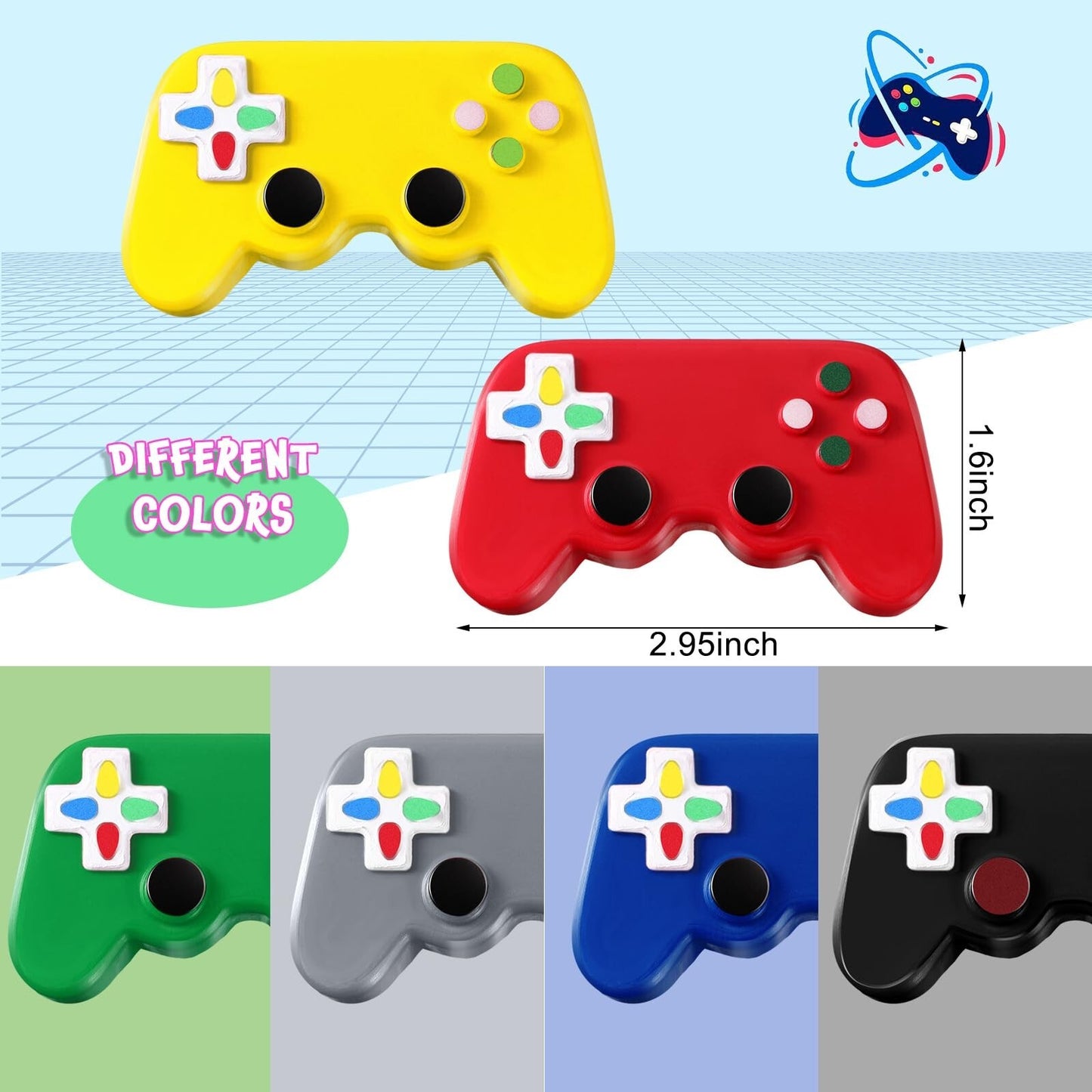 Wettarn Video Game Party Favors Gamer Video Game Controller Shaped Stress Toy...