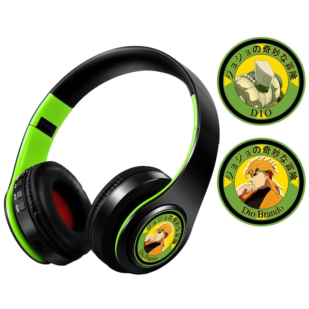 Wireless Silent Disco Headphone Anime Arknights Exusiai Stereo Bluetooth Headphone for Playing Games Sport Earphone with Mic