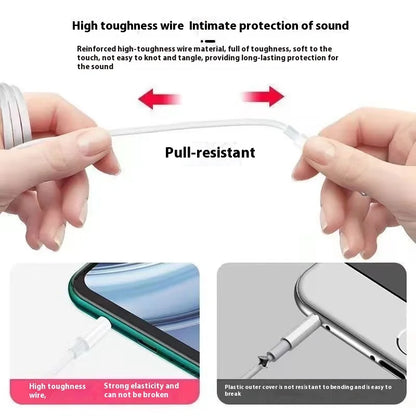 Pc Earbuds with Microphone In-Ear Usb C Headphone for Pc 3.5Mm Swimming Earbuds with Stereo Audio Applicable round Cable