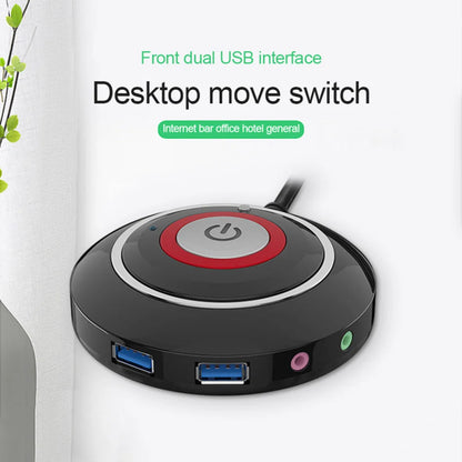 1.6M PC Power Button Switch Portable Desktop Computer Switch with Extension Cord PC On/Off Reset Push Button Power Supply