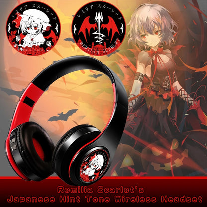 Wireless Silent Disco Headphone Anime Arknights Exusiai Stereo Bluetooth Headphone for Playing Games Sport Earphone with Mic