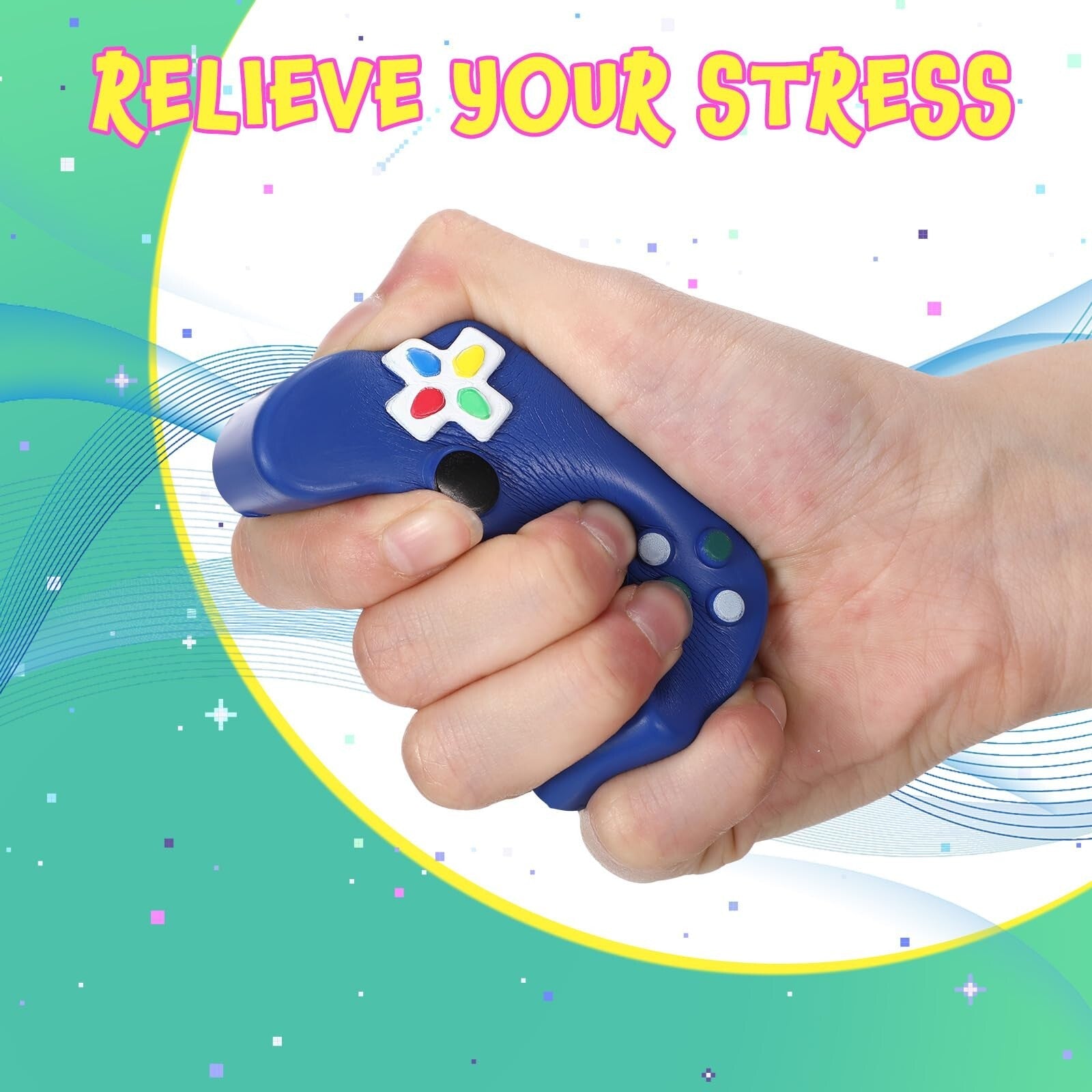 Wettarn Video Game Party Favors Gamer Video Game Controller Shaped Stress Toy...